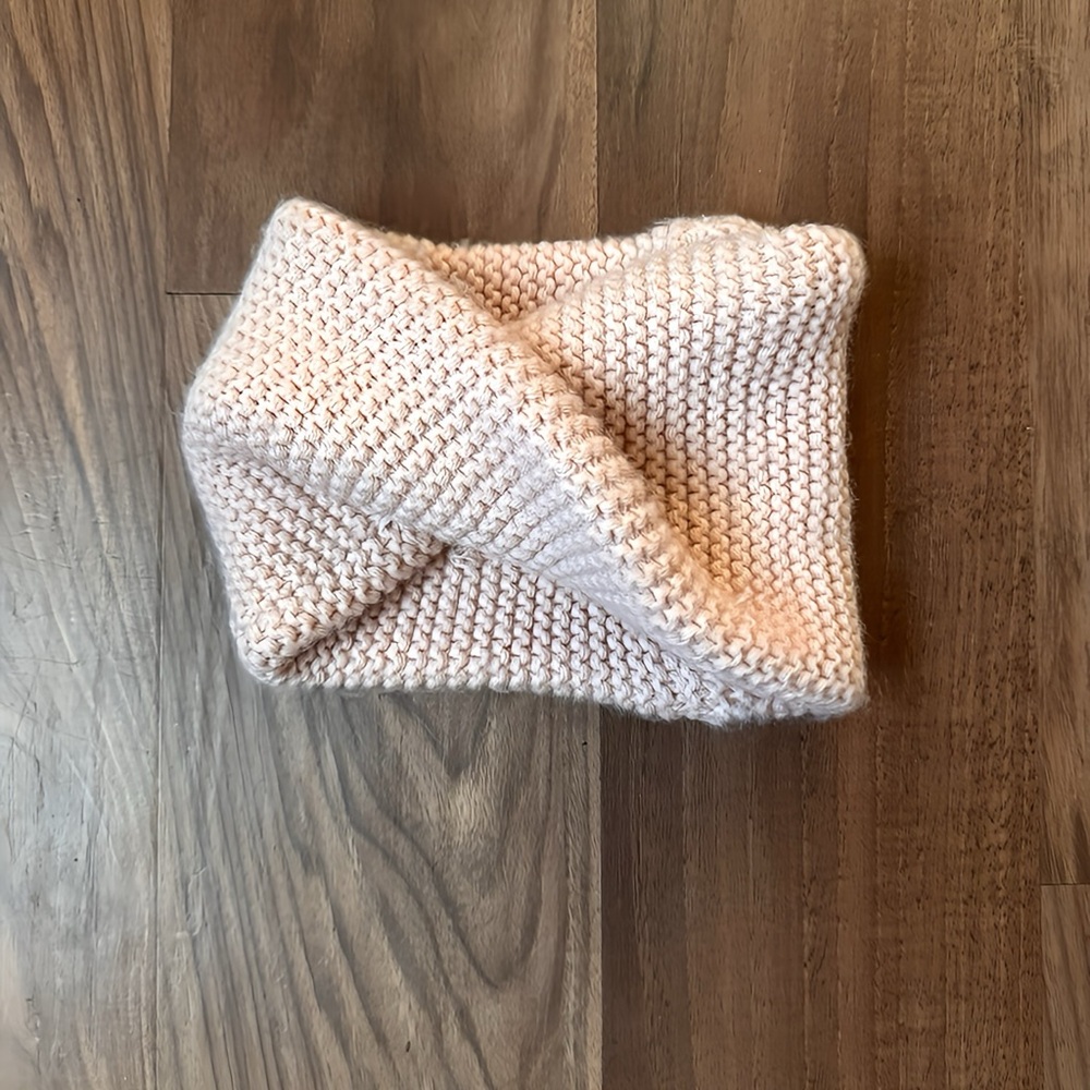 Zara Baby Toddler Girls' Light Pink Knitted Scarf